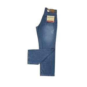 Arizona Jean Company Men's Baggy Light Wash Premium Denim Jeans-Size 34” x 34”